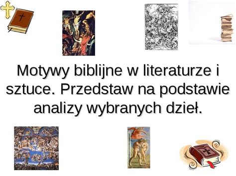 Ilustracja przedstawiająca motywy biblijne i apokaliptyczne