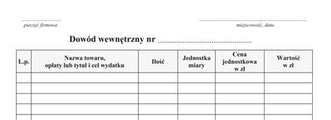Wzór dowodu wewnętrznego