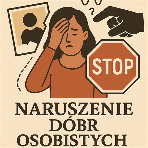 Ilustracja przedstawiająca chronione dobra osobiste: zdrowie, spokój, dobre imię, prywatność.