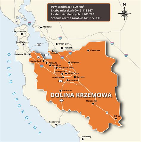 Mapa Doliny Krzemowej