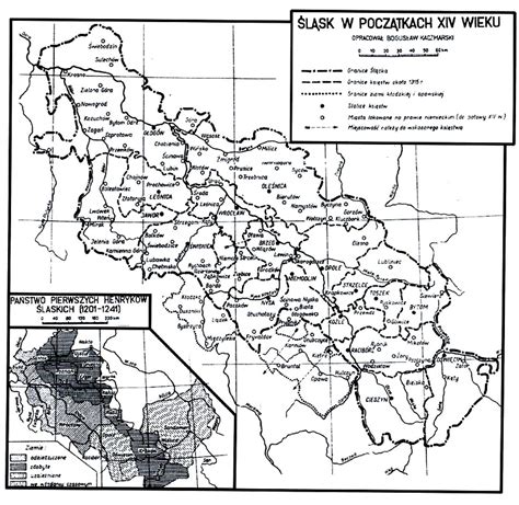Mapa Śląska w XVIII wieku