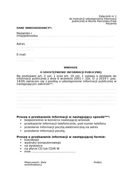 Przykładowy wniosek do komornika o udzielenie informacji