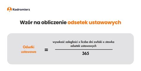 Schemat obliczania odsetek ustawowych