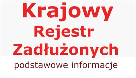 Krajowy Rejestr Zadłużonych - system