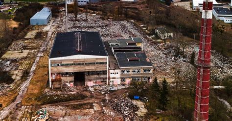 Zdjęcie rozbiórki Huty Irena w Inowrocławiu