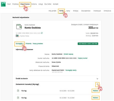 Przykładowe dokumenty bankowe