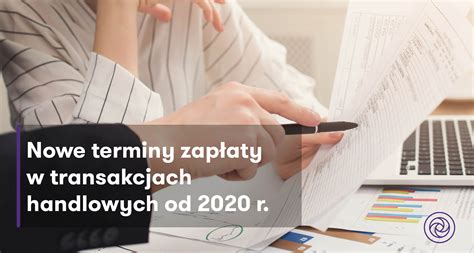 Infografika przedstawiająca terminy zapłaty w transakcjach handlowych