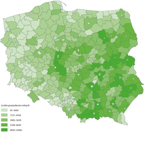 Mapa pokazująca lokalizację głównych banków w Polsce