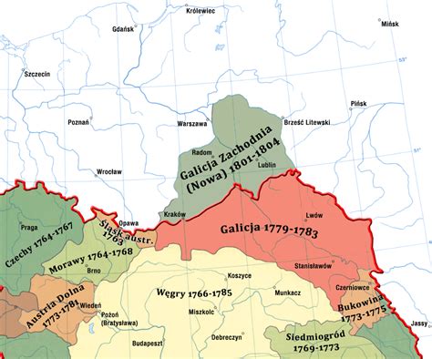 Mapa historyczna Galicji