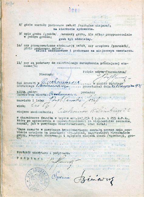 Dokument z epoki dotyczący egzekucji