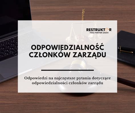 Schemat odpowiedzialności zarządu spółki z o.o. wobec wierzycieli
