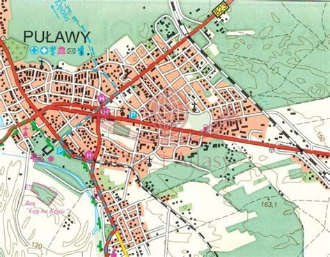Mapa Puław i okolic