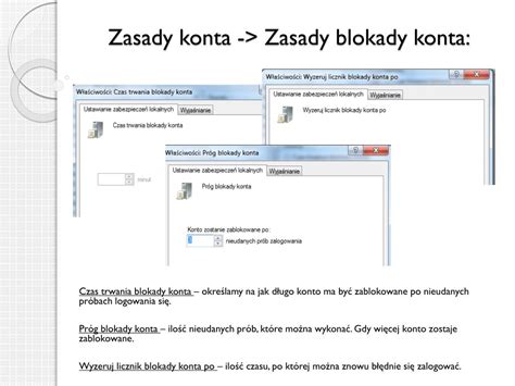 Grafika przedstawiająca czas trwania blokady konta