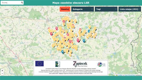 Mapa obszaru działania komornika sądowego