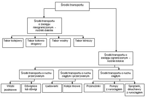 Schemat procesu transportowego