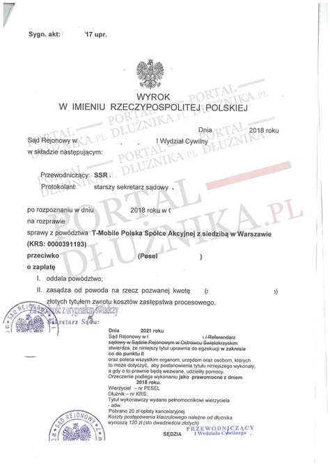 Proces nadawania klauzuli wykonalności