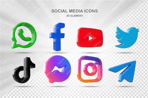 Ikony mediów społecznościowych i symbol długu