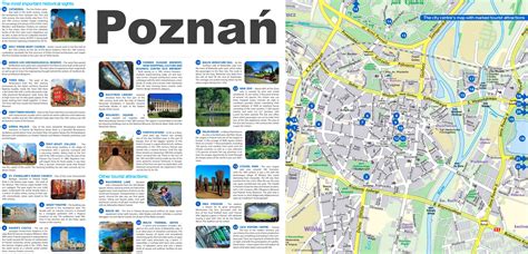 Mapa atrakcji Poznania w okolicy Pasażu 222