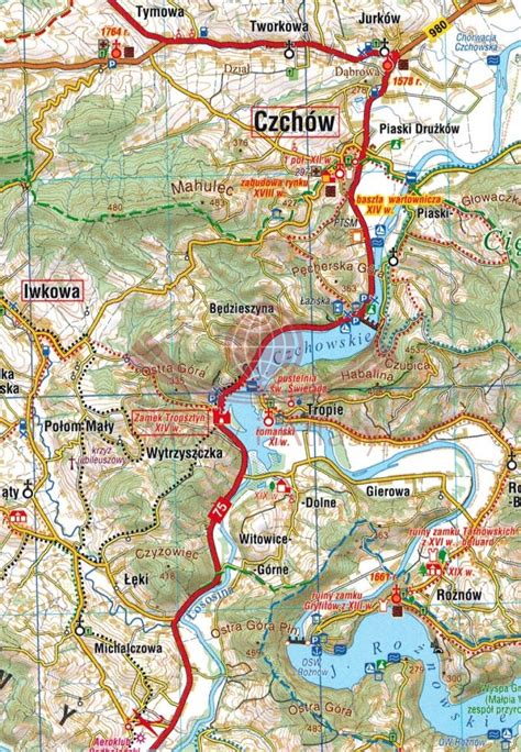 Mapa przedstawiająca Przeworsk i okolice