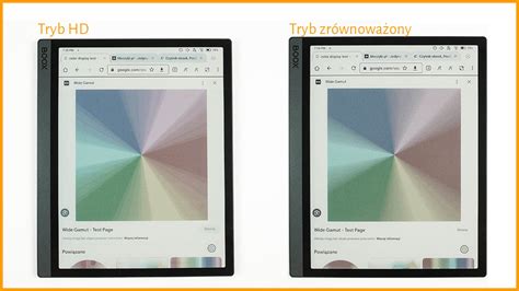 Porównanie trybów przeglądania
