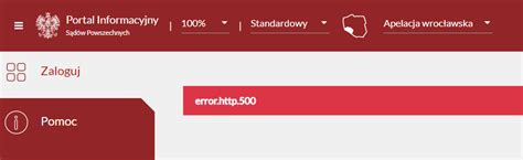 Zrzut ekranu z Portalu Informacyjnego Sądów Powszechnych