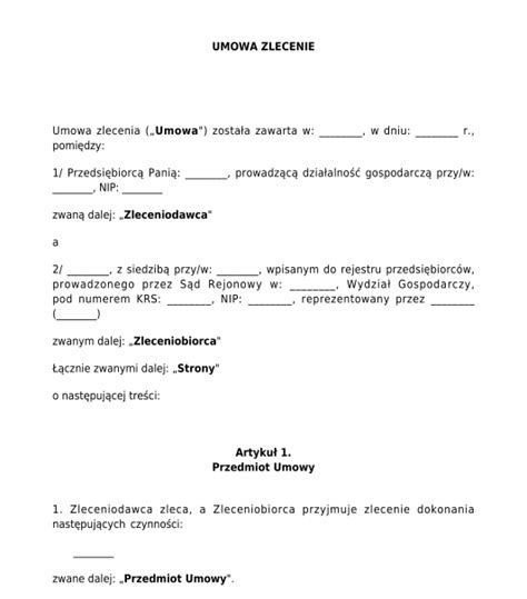 Umowa zlecenie a zajęcie komornicze