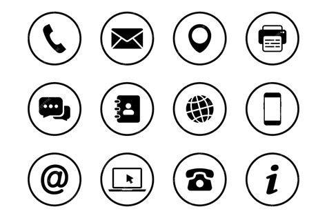 Ikony reprezentujące różne kanały kontaktu z INEA: telefon, czat, e-mail, salon