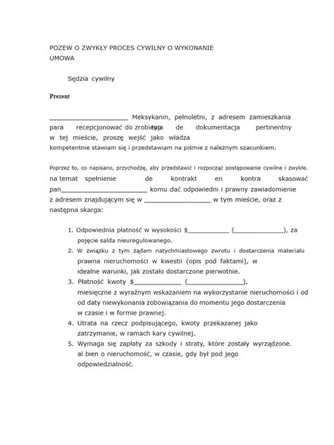 schemat poręczenia cywilnego