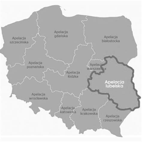 Mapa apelacji łódzkiej