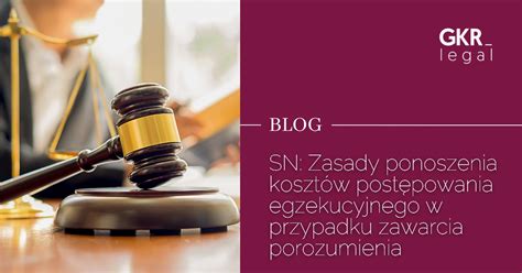 Zasady ponoszenia kosztów egzekucyjnych
