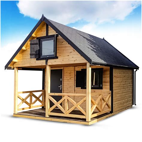 Przykładowy drewniany dom letniskowy