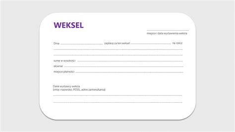 Weksel jako forma zabezpieczenia