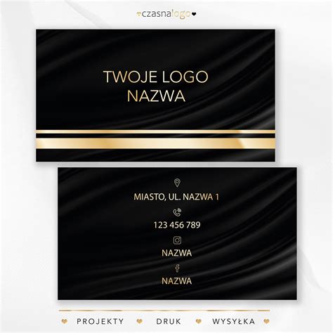 Projekt eleganckiej wizytówki dla komornika