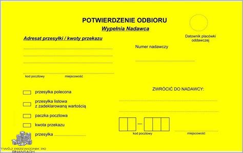 list polecony z potwierdzeniem odbioru