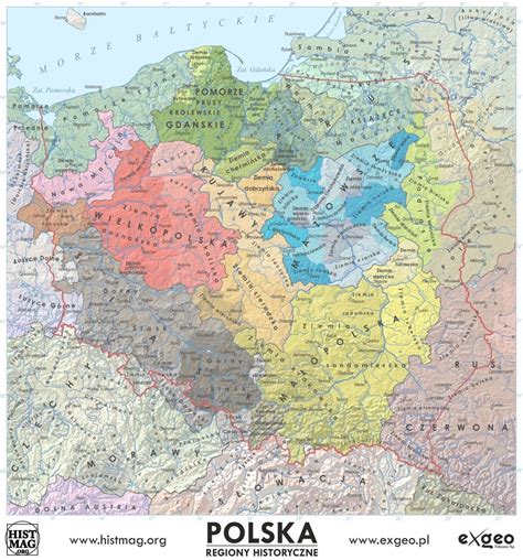 Mapa historycznych posiadłości ziemskich
