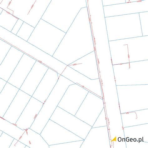 Przykładowa mapa Głubczyc z zaznaczonymi terenami miejskimi