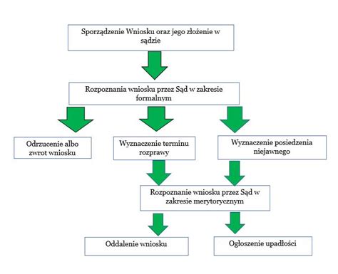Schemat postępowania upadłościowego