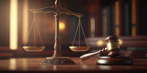 Symbol sprawiedliwości i młotka komorniczego