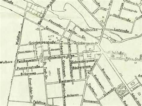 Mapa Tomaszowa Mazowieckiego z zaznaczoną lokalizacją Sądu Rejonowego