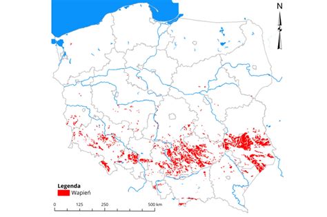 Mapa administracyjna Leszna z zaznaczonymi obszarami działania komorników