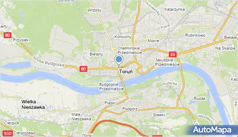 mapa Torunia