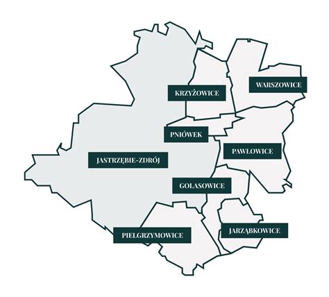 Mapa kancelarii komorniczych w Polsce