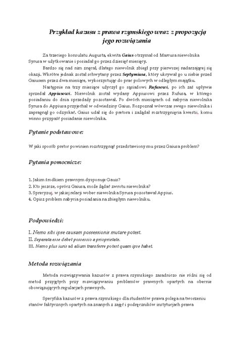 Przykładowy kazus egzekucyjny