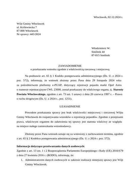 Zawiadomienie o zajęciu komorniczym