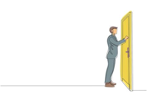 Ilustracja przedstawiająca windykatora terenowego pukającego do drzwi