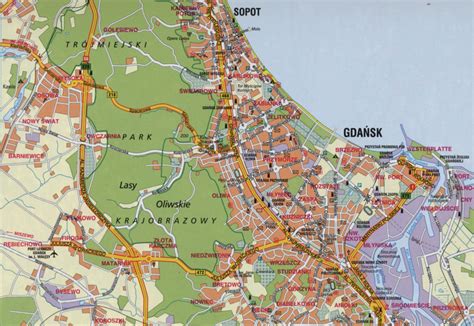 Mapa Gdyni z zaznaczoną lokalizacją Kancelarii Komorniczej