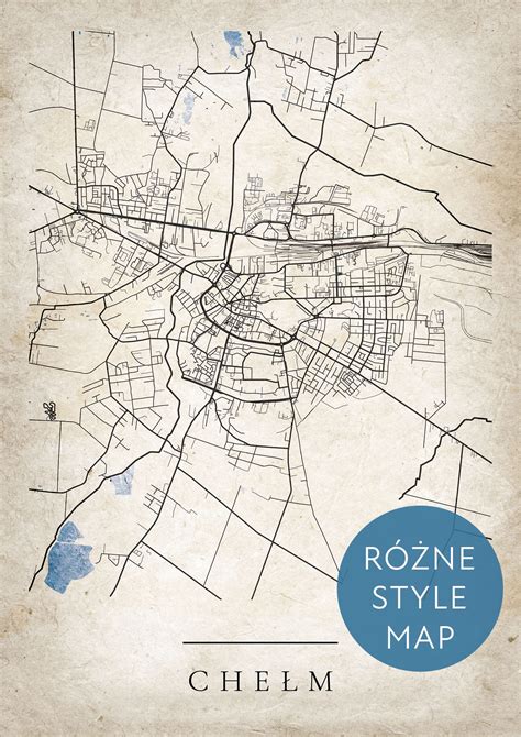 Mapa miasta Chełm z zaznaczonym Sądem Rejonowym