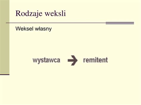 Schemat przedstawiający budowę weksla własnego i trasowanego