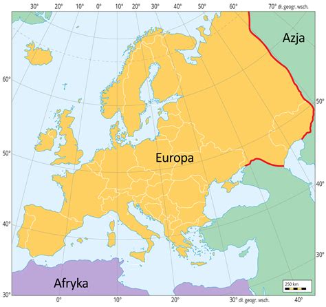 Mapa pokazująca podział majątku