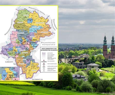 Mapa sieci kancelarii komorniczych w województwie śląskim